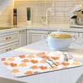 thumbnail image 6 of SKYSONIC Thanksgiving Dish Drying Mat for Kitchen Counter, Autumn Pumpkin Maple Leaves Ultra Absorbent Reversible Microfiber Dishes Drying Rack Pad Heat-resistant Mats 16x18in, 6 of 7
