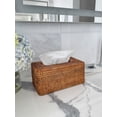 thumbnail image 2 of La Jolla Rattan Rectangular Tissue Box Cover, 2 of 11
