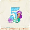 thumbnail image 4 of Inktastic Fifth Birthday Mermaid Girls Toddler Dress, 4 of 5