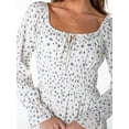 thumbnail image 6 of Celebrity Pink Women's Long Sleeve Lace Trim Midi Dress, Sizes XS-XXXL, 6 of 7