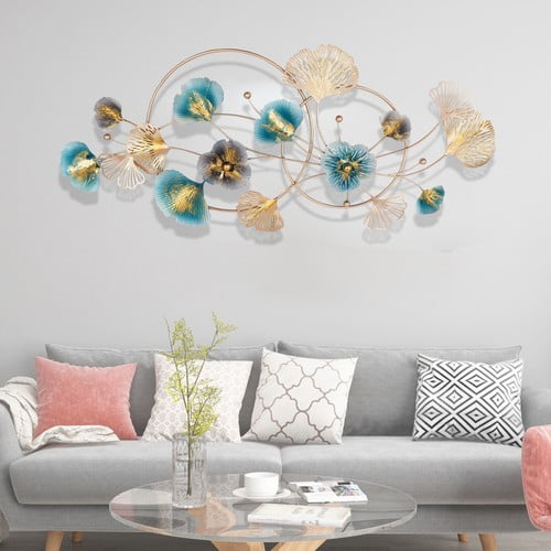 Large Metal Wall Art Hanging Flower Hollow Home Decor Sculpture 122*52*5cm