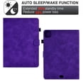 thumbnail image 2 of SaniMore Business Case for iPad Pro 11 2024, PU Leather Case Shockproof TPU Shell Card Holder Hand Rope Anti-slip Strip Full Protective Wallet Tablet Magneic Case For iPad Pro 11 2024, Purple, 2 of 10