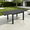 Black, variant on Expandable Aluminum Outdoor Patio Dining Table for 4-8, Extendable 38" to 76", Weather-Resistant, Teak