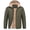 Green, variant on Men's Puffer Jacket Hooded Sherpa Lined Water Resistant Windproof Insulated Jacket Warm Winter Puffy Coat