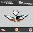 thumbnail image 2 of Kalair GFX Graphics Kit for KTM Enduro 4-Stroke 250 XC-F, 350 XC-F and 450 XC-F (2019-2022) Rugged Series, 2 of 5