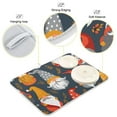 thumbnail image 4 of Christmas Gnome Print Dish Drying Mats Kitchen Mat Microfiber Counter Absorbent Dish Pad Drainer Rack 16"x18", 4 of 7