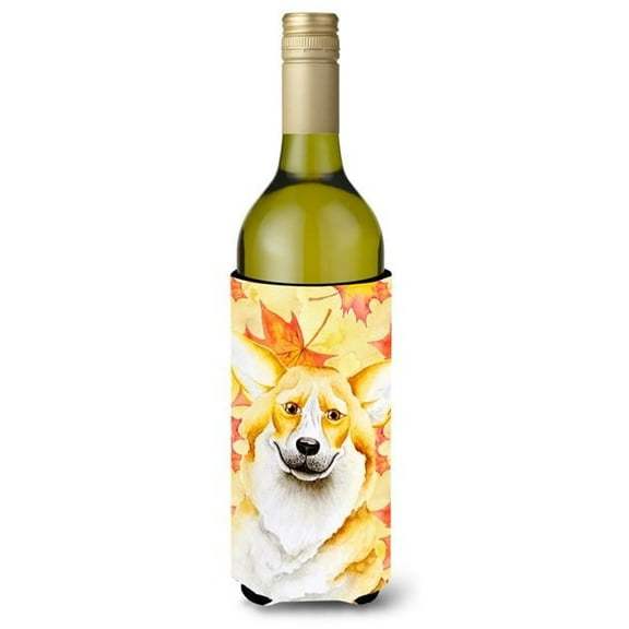 Corgi Fall Wine Bottle Beverge Insulator Hugger