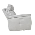 thumbnail image 4 of Lexicon Tesoro 3-Piece Wood & Fabric Sectional Set with Cupholders in Mist Gray, 4 of 9