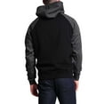 thumbnail image 6 of G-Style USA Men's Heavyweight Contrast Raglan Sleeve Fleece Pullover Hoodie Sweatshirt, 6 of 6