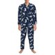 thumbnail image 3 of Balery Cute Shark Pijama para Hombre de Dos Piezas con Manga Larga, Conjunto de Dormir y Descanso Suave con Bolsillos-XX-Large, 3 of 7