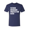 thumbnail image 2 of Wild Bobby,Father Husband Protector Hero Best Dad Husband Gift, Father's Day, Men Premium Tri Blend Tees, Vintage Navy, X-Large, 2 of 3