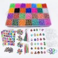 thumbnail image 1 of 10000 Loom Bands Kit , Rubber Bands For Bracelet Making Kit Diy Art And Craft Mega Refill Kit, 1 of 2
