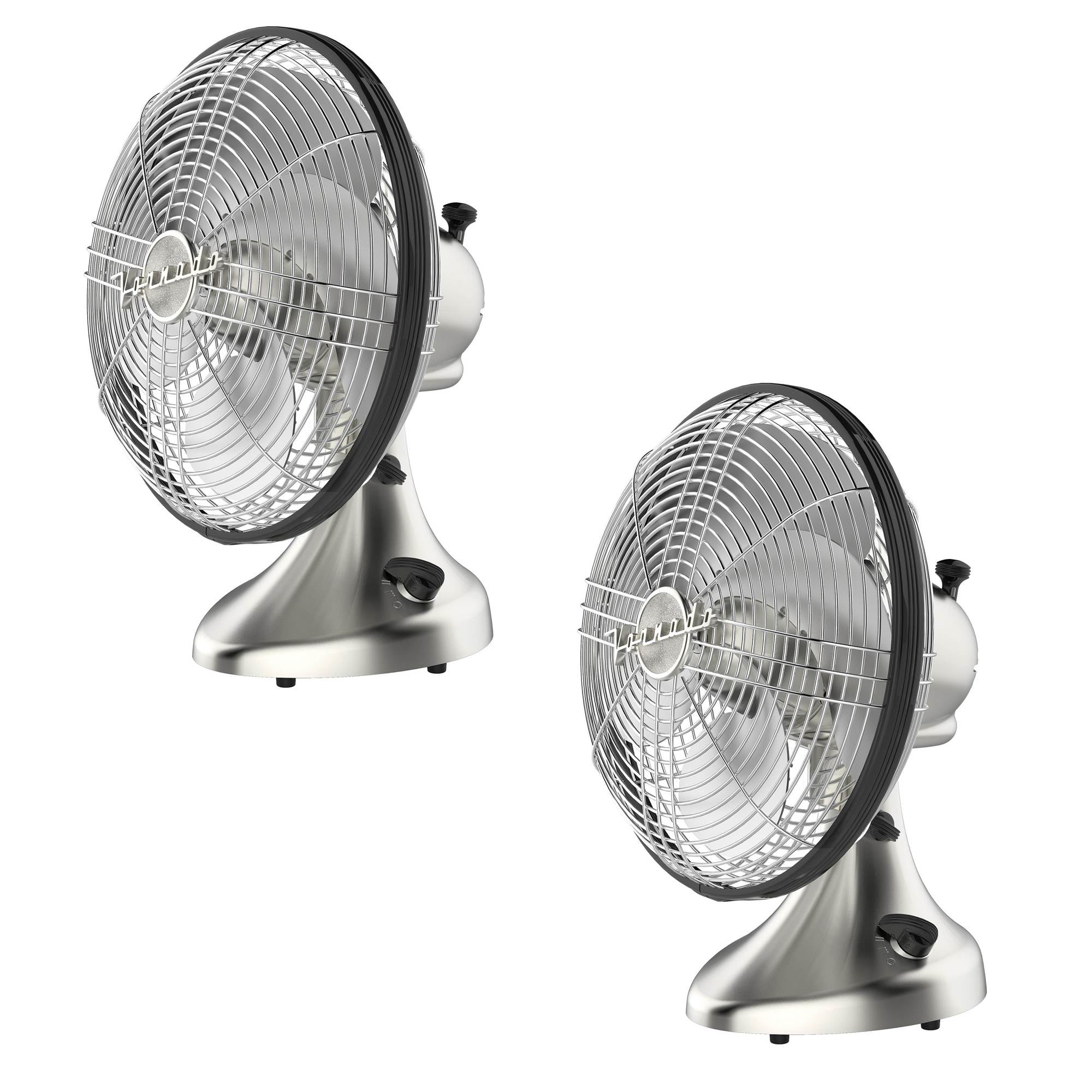 Vornado Silver Swan Vintage Deco Oscillating Room Fan, Brushed