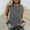Gray, variant on Women's Solid Color Crew Neck Casual Sleeveless Tank Top Lightweight Comfortable Breathable Basic Camisole for Summer Daily Outdoor Outfit