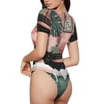 thumbnail image 2 of Fotbe Black Cat Pink Bathroom Body de Mujer con Cuello Redondo y Mangas Cortas, Sin Mangas Ajustado, Suave, Cómodo y Básico-Small, 2 of 7