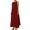 Wine, variant on JIUKE Dresses for Women Sleeveless Solid Color Elegant Flowy Dresses Loose Comfy Summer Beach Dress