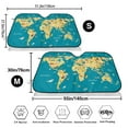 thumbnail image 3 of Balery World Map With Landmarks Print Car Windshield Sun Shade,Windshield Sunshade for Car Pickup Truck SUV Accessories-Small, 3 of 7