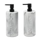 thumbnail image 1 of Set dispensador de champú y gel de baño con resina de mármol Indecor Home, 2 unidades, 1 of 8