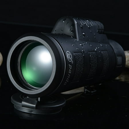 40X60 BAK4 Mini Night Vision Monocular Telescope HD Vision Prism Scope Outdoor Camping Hiking Fishing Wide-Angle (Best Night Vision Scope For The Money)