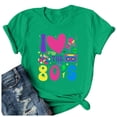 thumbnail image 4 of Trendfront Womens Retro 80s Graphic Tee I Love The 1980s Crewneck Short Sleeve T Shirt Neon Party Casual Summer Tops, 4 of 4