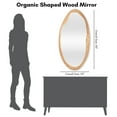 thumbnail image 4 of Americanflat 20 x 40 Organic Shaped Wood Mirror, 4 of 8