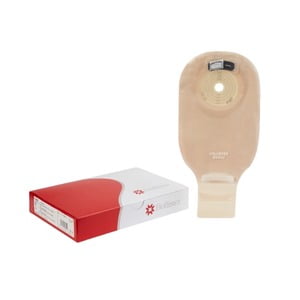 Premier Filtered Colostomy Pouch One-Piece System 12 Inch Length 5/8 to 2-1/8 Inch Stoma Drainable Trim to Fit, 88400 - Pack of 10