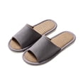 thumbnail image 5 of Wensltd Women Slippers Wide Strap Slide Slippers Open Toe House Slippers Solid Color for Summer Indoor, 5 of 6