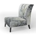 thumbnail image 3 of Designart "Ferns Silver III" Silver Ferns Upholstered Accent Chair - Modern Arm Chair For Bedroom, 3 of 7