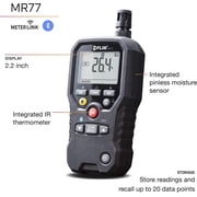 Flir Pinless Moisture Meter + Ir Thermometer And Meterlink