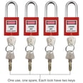 thumbnail image 4 of Lockout Tagout Kit Electrical Loto - Clamp-On Circuit Breaker Lockout, Group Lockout Hasps, Lockout Tag, Universal Multi- Pole Breaker with Pocket Bag (Bigger Red Kit), 4 of 4