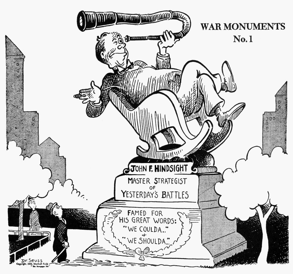 Cartoon World War Ii. /N'War Monuments No. 1.' American Cartoon By Dr