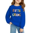 thumbnail image 3 of YunPes Fifth Grade Back to School Pullovers for Girls Colorful Funny Print Preppy Sweatshirts 3-13 Years Kids Graphic Tee Crewneck Tops, 3 of 7