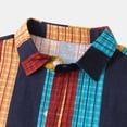 thumbnail image 5 of Hvyesh Mens Cotton Linen Shirts Classic Retro Stripes Graphic Tees Short Sleeve Summer Shirt Button Down Lapel Dressy Casual Shirt Blouse Sales Today, 5 of 9