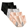 thumbnail image 1 of Penkiiy 5Pcs Leakproof Ladies Underwear, Leakproof Panties, Incontinence Underwear for Women, Leakproof Underwear Incontinence,for Over 60 Incontinence M Black, 1 of 9