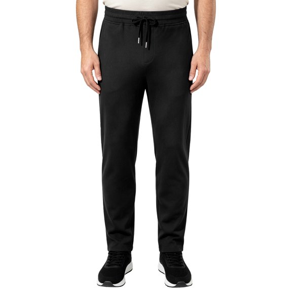Men's Jogger Pants Cotton Elastic Waist Joggers with Zipper Pocket Lightweight Lounge Running Casual Pants