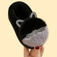 thumbnail image 6 of yocbz Kid Slippers Boy Baby Girl's and Boy's Soft Slippers Cartoon Warm Winter House Shoes Black,Size for US 10.5, 6 of 9
