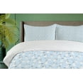 thumbnail image 4 of Ambesonne Snowman Duvet Cover Sets, Doodle Style Xmas Classics, 2-King, Pale Blue Blue Grey, 4 of 7