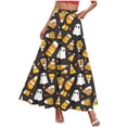 thumbnail image 4 of Edvintorg Skirts for Women Halloween Costumes Plus Size Fashion Printed High Waisted Casual Maxi Skirt with Pockets Winter Clothes, 4 of 5