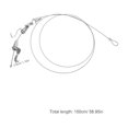 thumbnail image 2 of ETHZZLE Ensemble de 4 Fils Suspendus pour Cadre Photo avec Crochets Ajustables, Plaqué Argent, Conception Robuste, 2 of 7
