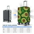 thumbnail image 4 of Yiaed Big Colorful Avocados Print Travel Luggage Cover Suitcase Protector Fits 18-32 Inch Luggage Wheel Covers Patterned Elastic Luggage Anti-scratch（No luggage）-Small, 4 of 5