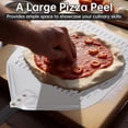 thumbnail image 4 of paleta para pizza antiadherente de 12 pulgadas, espátula para pizza de aluminio anodizado, 4 of 5