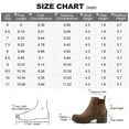 thumbnail image 7 of Pennysue Women's Ankle Boots Platform Lug Sole Chunky Heel Brown Chelsea Booties with Side Zipper Size 7, 7 of 7