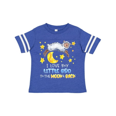 

Inktastic I Love my Little Bro to the Moon and Back Cute Sheep Gift Toddler Boy or Toddler Girl T-Shirt