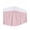Pink, variant on Turquoise Plaid Wrap Around Bed Skirts for Queen Bed 16" Drop,Bed Skirt with Adjustable Elastic Belt Dust Ruffle Bed Valance for Bedroom Hotel Geometric Leaf Diamond Morocco Abstract Bed Frame Cover