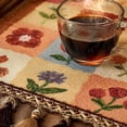 thumbnail image 5 of Feledorashia Table Runner, Floral Table Runner, Vintage Patchwork Linen Table Runner with Multicolor Tassels for Dining Room Sideboard Decor, Thick High-Density Woven Fabric with Matte Texture, 5 of 7