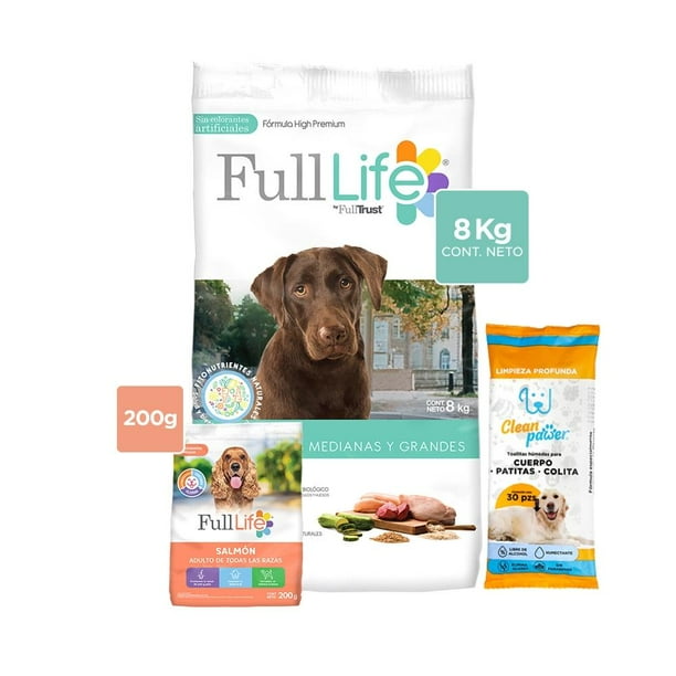 Croqueta para perros Full life adulto razas medianas y grandes 8 kg