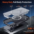 thumbnail image 3 of KOMI Magnetic for iPhone 13 Case, [Compatible with MagSafe][10 FT Military Grade Drop Protection] [2+Tempered Glass Screen Protector] Non-Slip Heavy Duty Full-Body Shockproof Phone Case, Magnetic Gray, 3 of 4