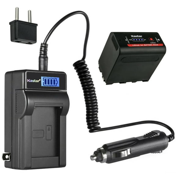 Kastar 1-Pack NP-F980EXP Battery and LCD AC Charger Compatible with Sony CCD-TRV101 CCD-TRV15 CCD-TRV16 CCD-TRV17 CCD-TRV201 CCD-TRV215 CCD-TRV20 CCD-TRV25 CCD-TRV26 CCD-TRV27 CCD-TRV300 CCD-TRV3000