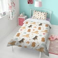 thumbnail image 4 of Dog Love Rainbow Duvet Cover and Pillowcase Set for Single Bedding, Bedroom Accessories for Kids Teens, 4 of 5