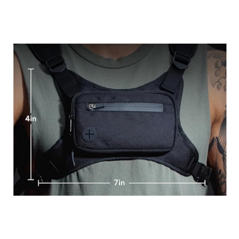 Lightweight Water-Resistant Running Vest with Phone Pocket & Extra Storage, Water Resistant Chest Pack, Lightweight Running Vest